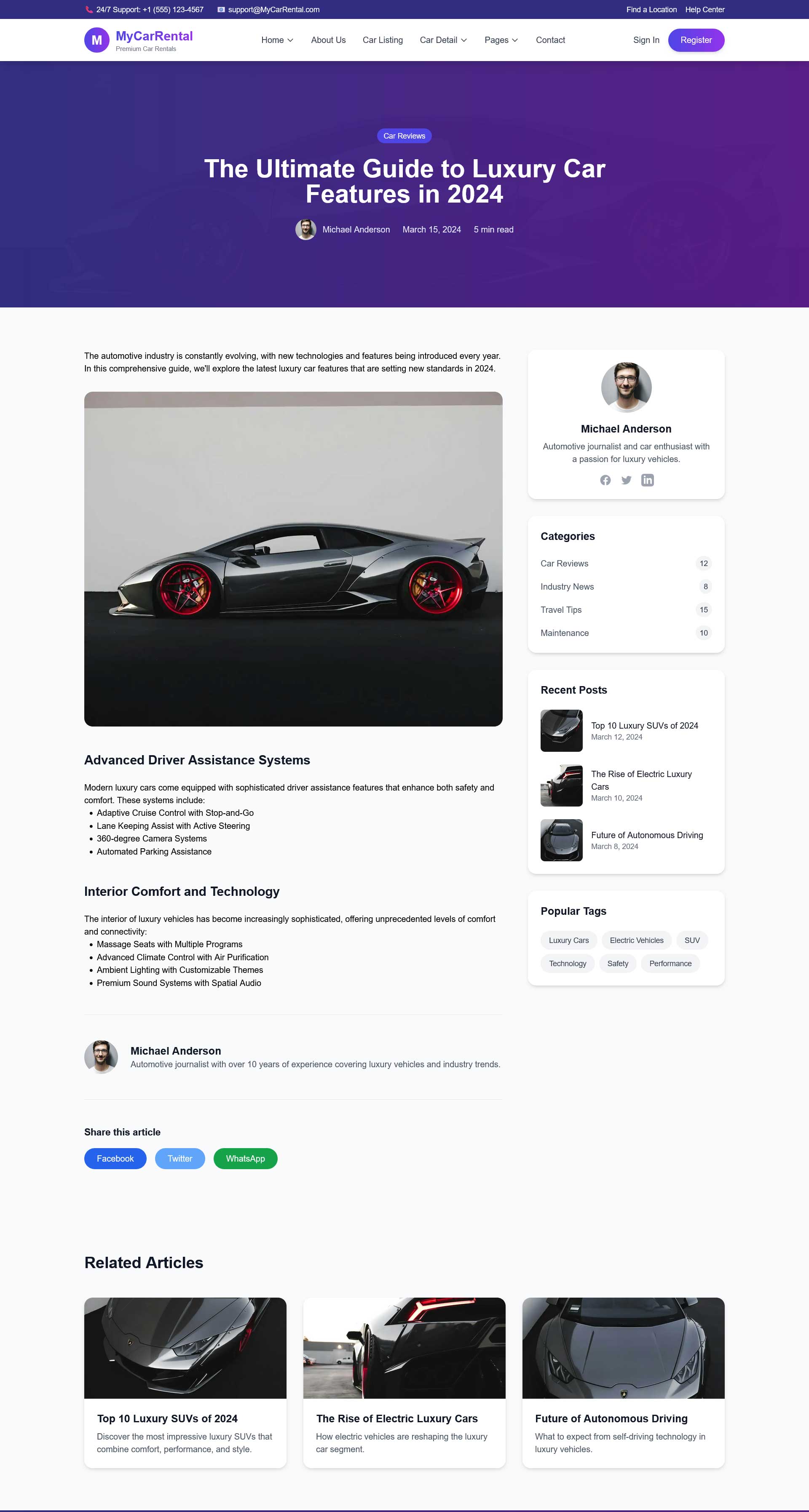 Blog Detail Sidebar